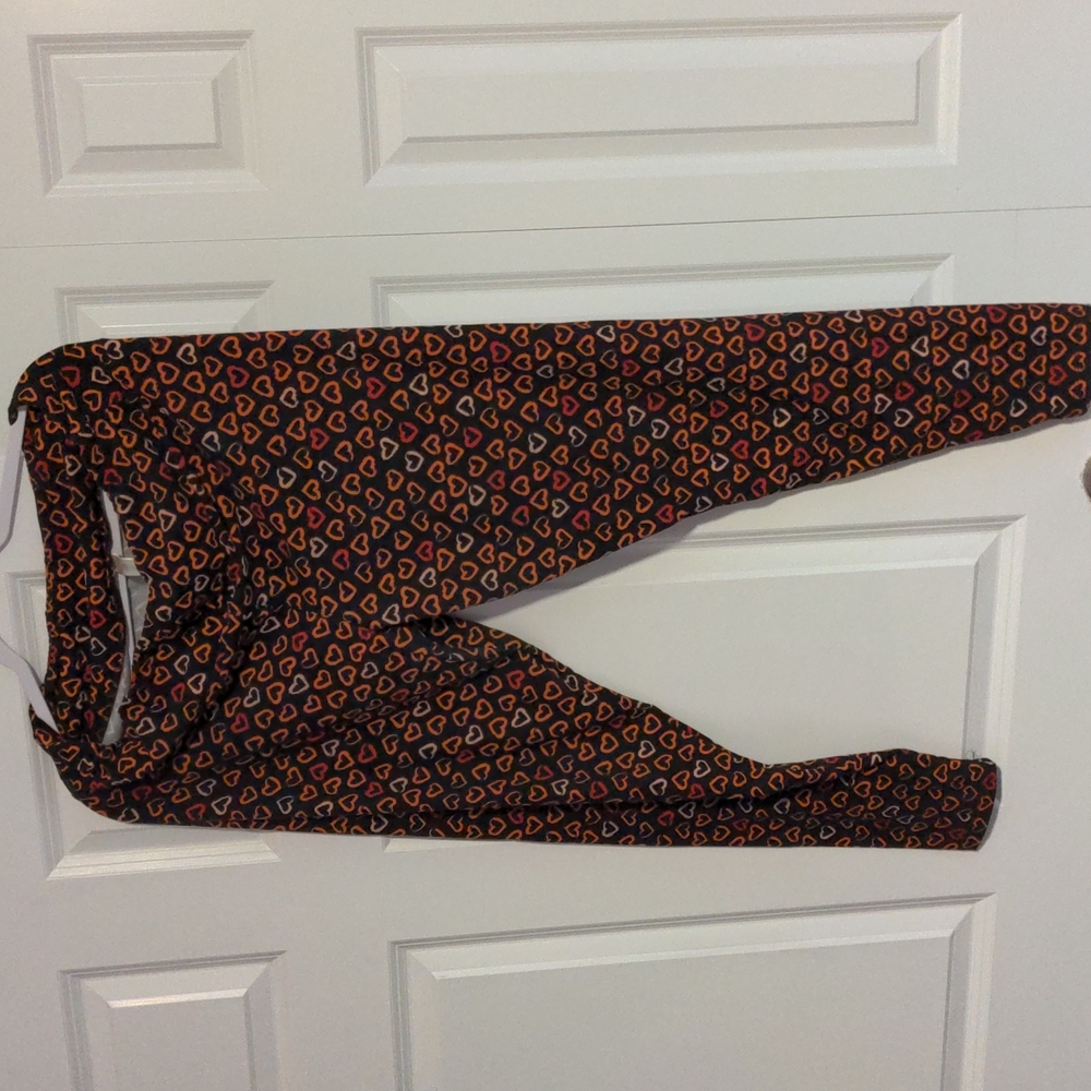 Valentine Hearts Red Black Pink LuLaRoe TC